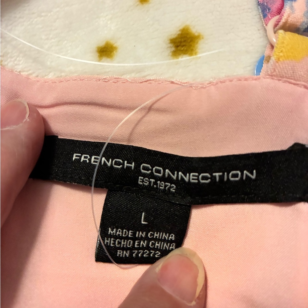 NWT French Connection Ladies Spaghetti Strap Party Dress ( Cotton Candy! Large - Picture 7 of 11
